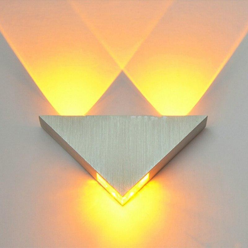Moderne LED Driehoek Wandlamp