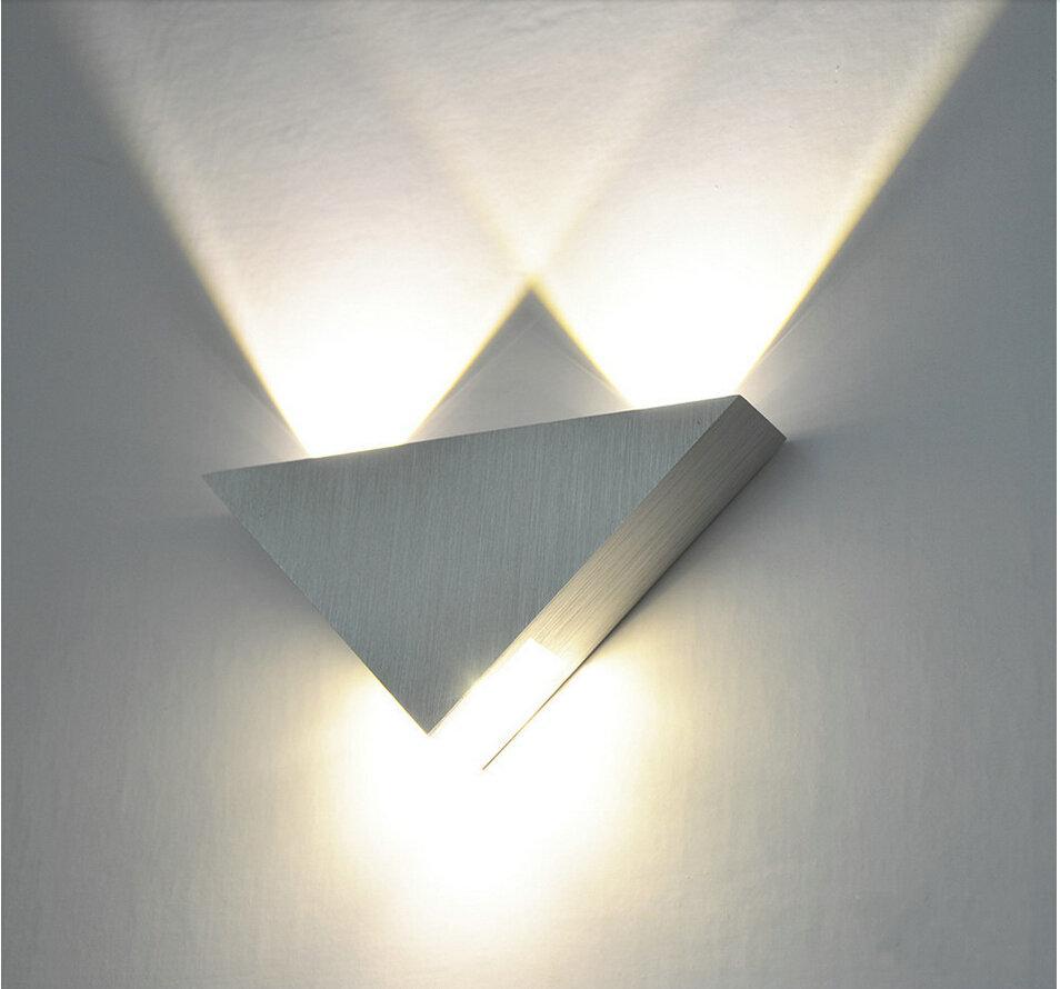 Moderne LED Driehoek Wandlamp
