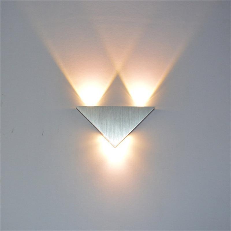 Moderne LED Driehoek Wandlamp