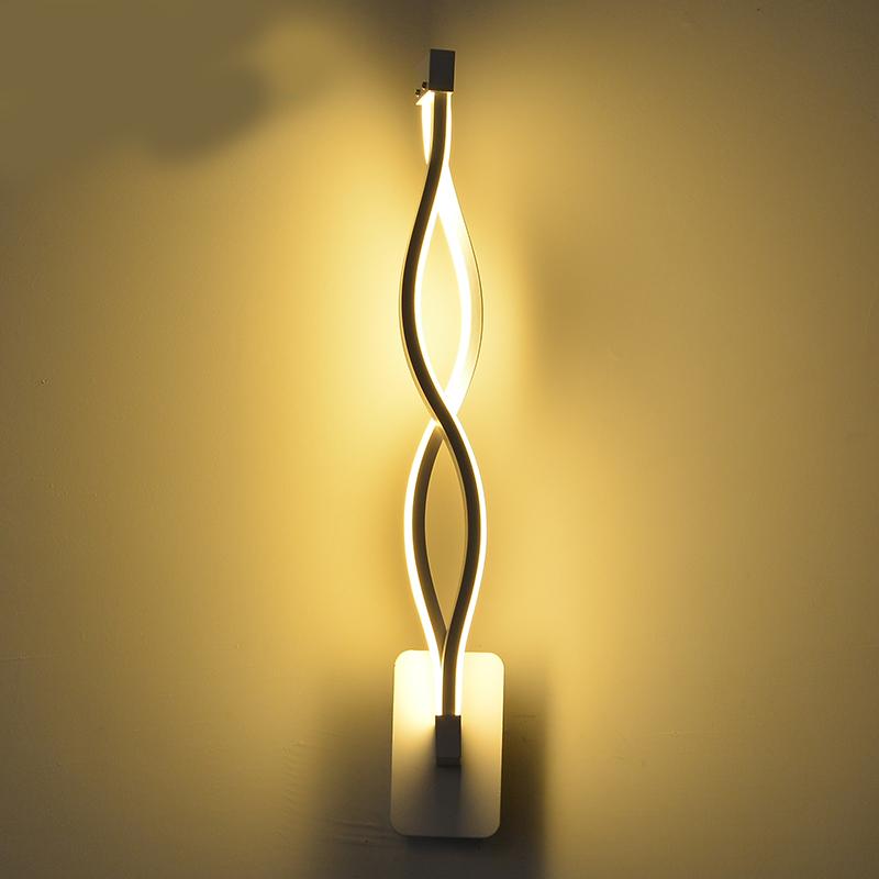 Gedraaide LED-wandlamp