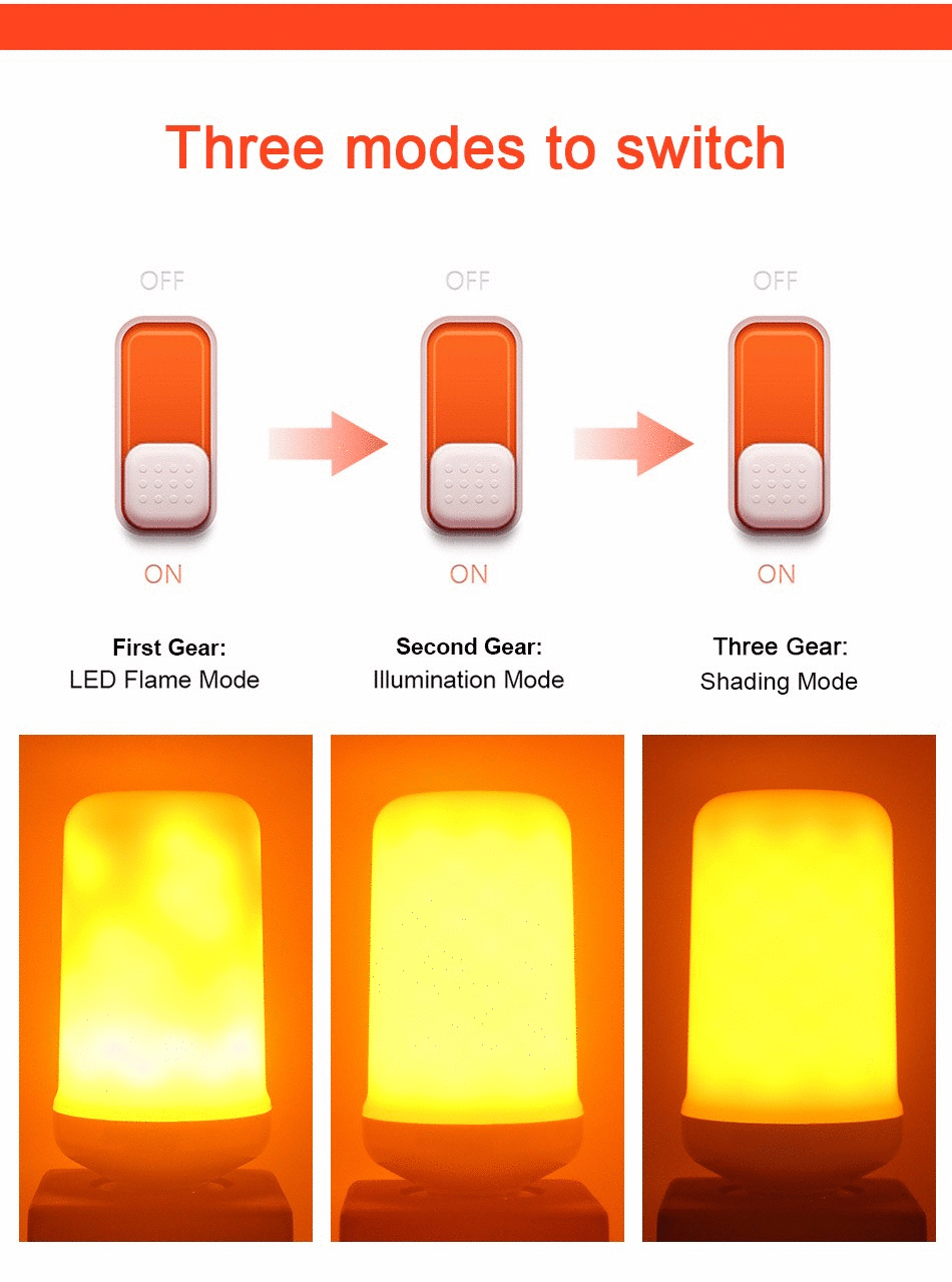 Firelight - Levensechte LED Vlam Lamp