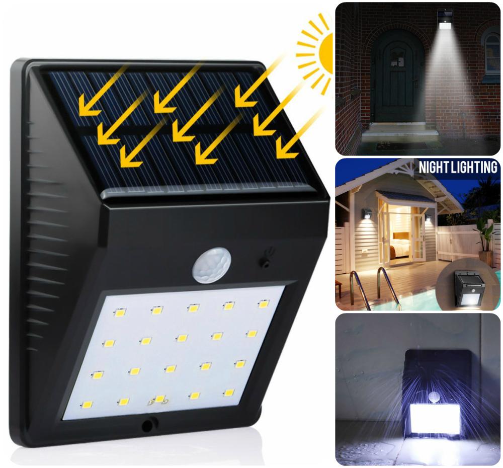 Sol - Bewegingssensor Buitenlamp op Zonne-energie