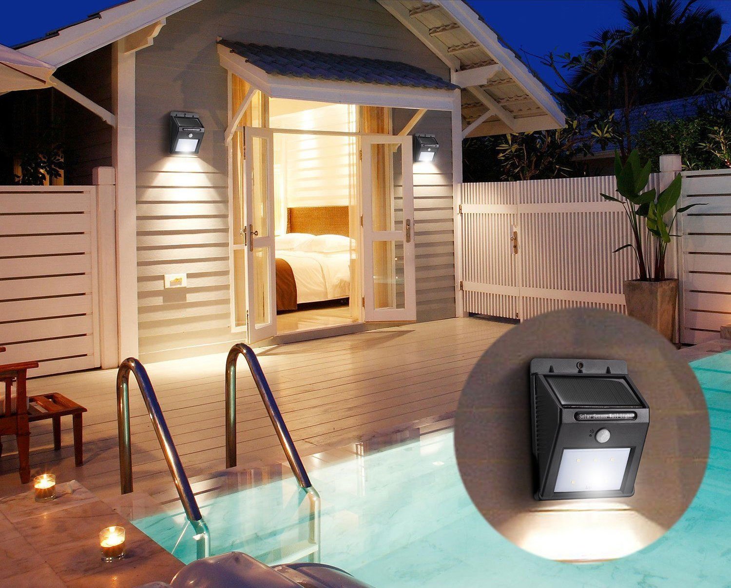 Sol - Bewegingssensor Buitenlamp op Zonne-energie