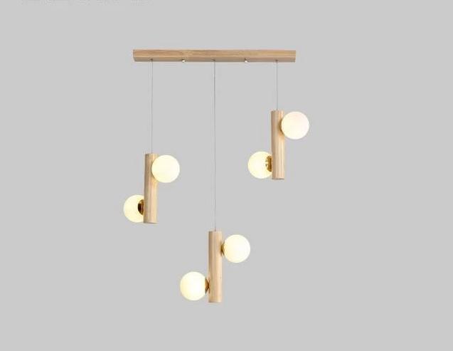 Prescott - Moderne houten bolkroonluchter