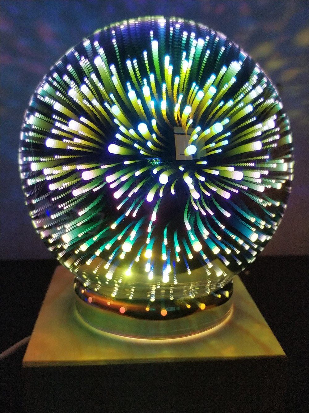Modern Art-Deco Kristallen Bol Nachtlamp