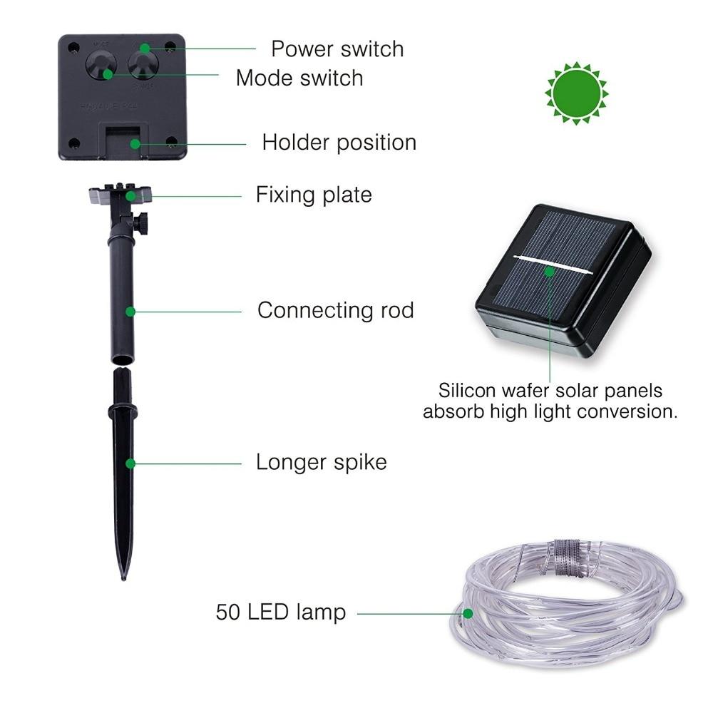 LED Solar Buis Lichtsnoer Tuinverlichting