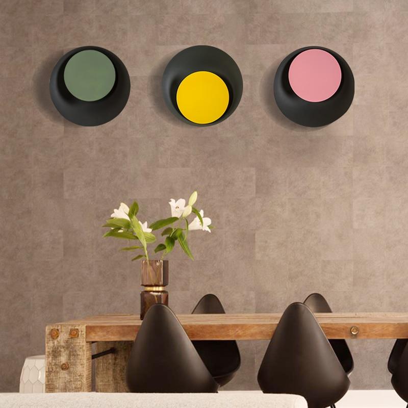 Grais - Moderne Noordse Macaron Maan LED Wandlamp
