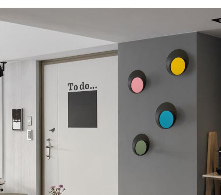 Grais - Moderne Noordse Macaron Maan LED Wandlamp