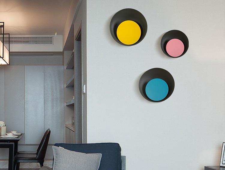 Grais - Moderne Noordse Macaron Maan LED Wandlamp