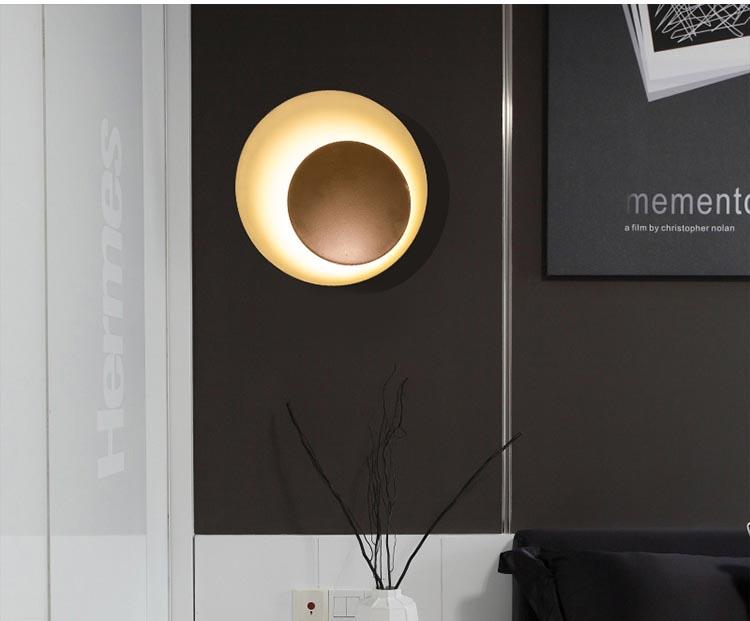 Grais - Moderne Noordse Macaron Maan LED Wandlamp