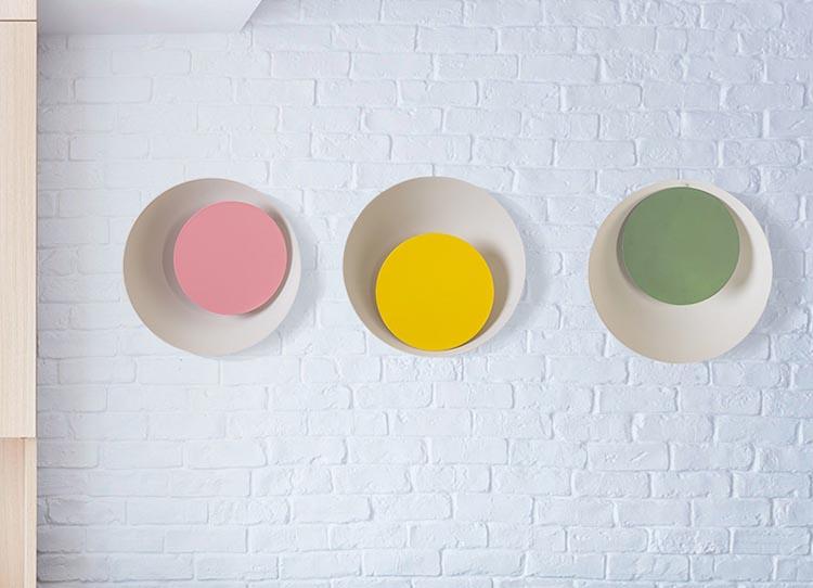 Grais - Moderne Noordse Macaron Maan LED Wandlamp