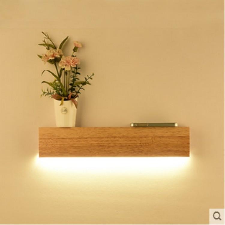 Eliana - Moderne Houten Eiken Plank & Lamp