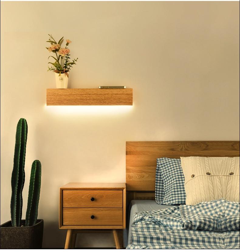 Eliana - Moderne Houten Eiken Plank & Lamp