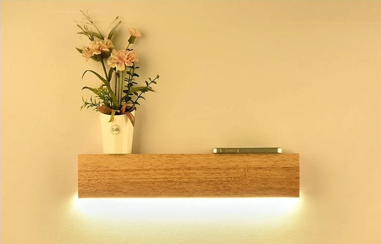 Eliana - Moderne Houten Eiken Plank & Lamp