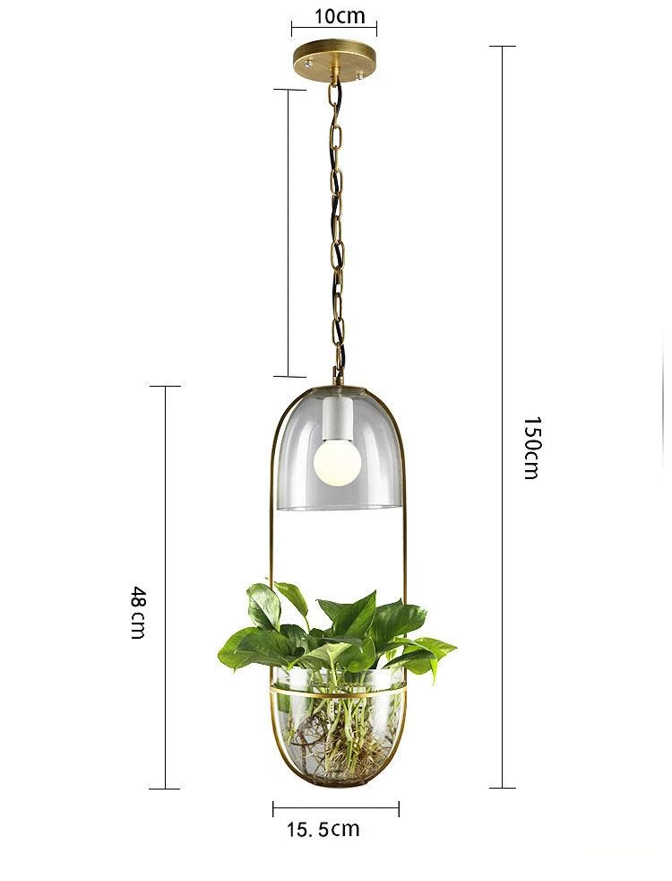 Lileas - Moderne Hangende Plantenbaklamp