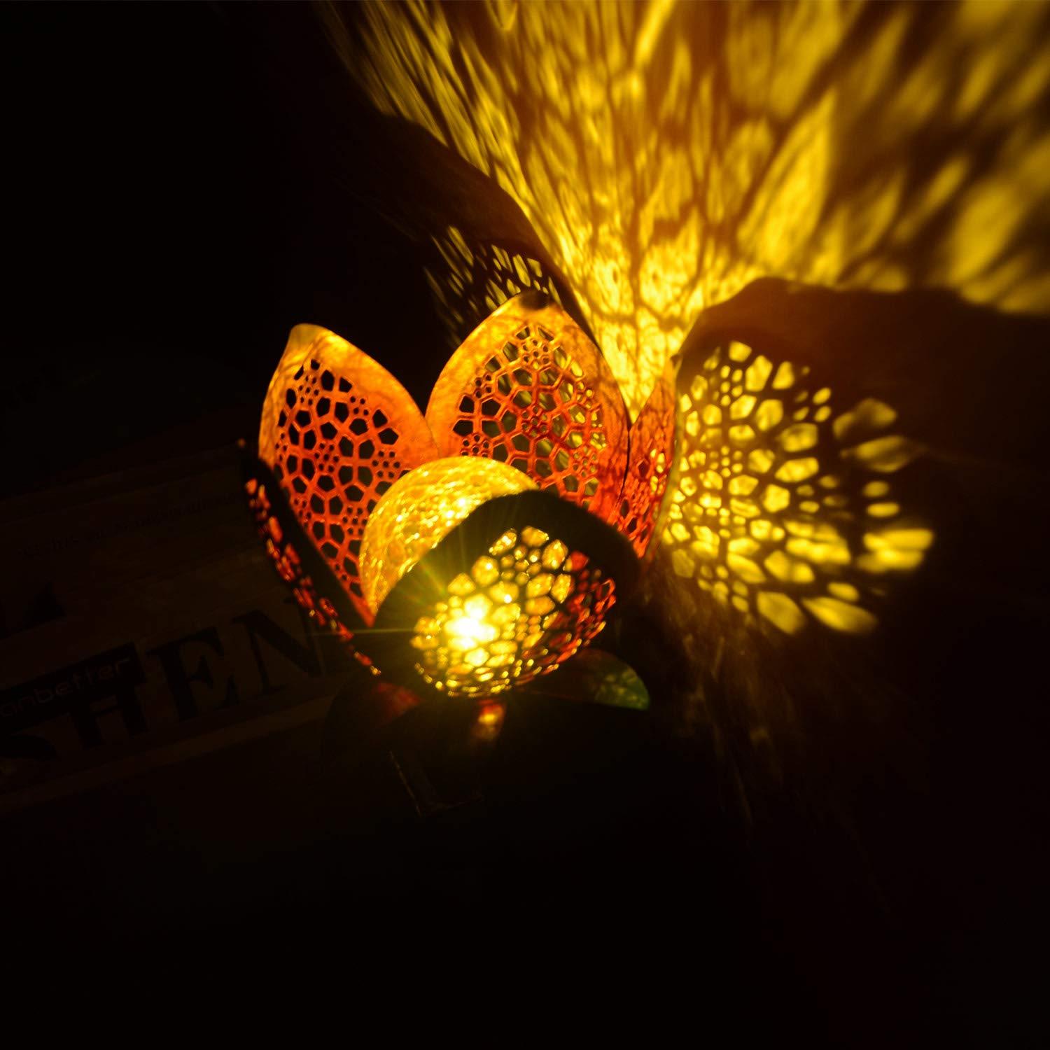 Op Zonne-energie Werkende Bloempot Tuinverlichting