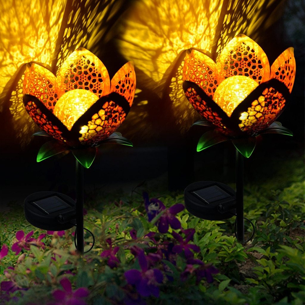Solar Tuinpad Steeklamp Bloem