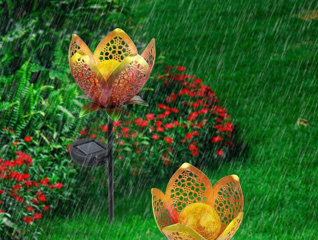 Solar Tuinpad Steeklamp Bloem
