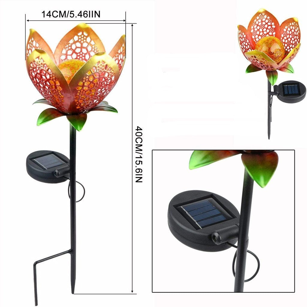 Solar Tuinpad Steeklamp Bloem