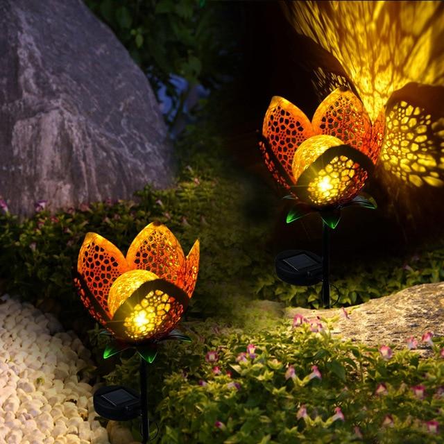 Solar Tuinpad Steeklamp Bloem