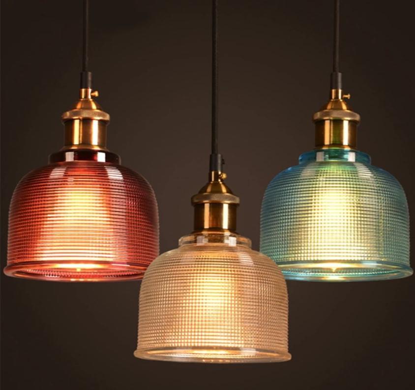 Sosie - Retro Europese Glazen Hanger Lamp