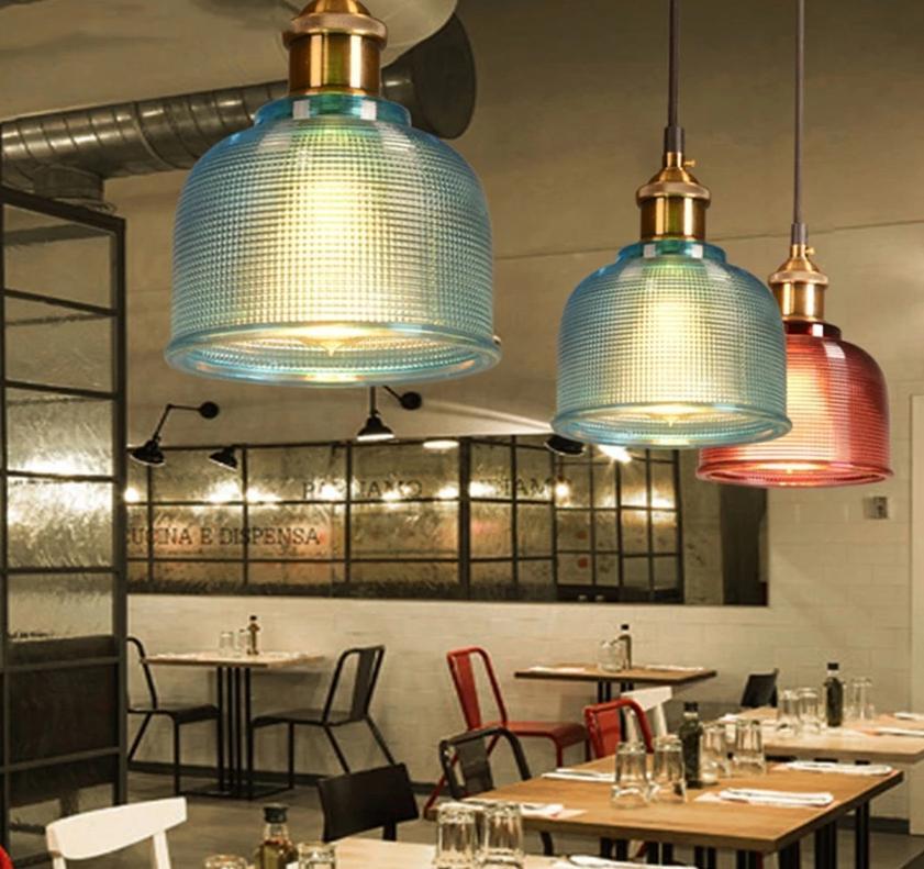 Sosie - Retro Europese Glazen Hanger Lamp