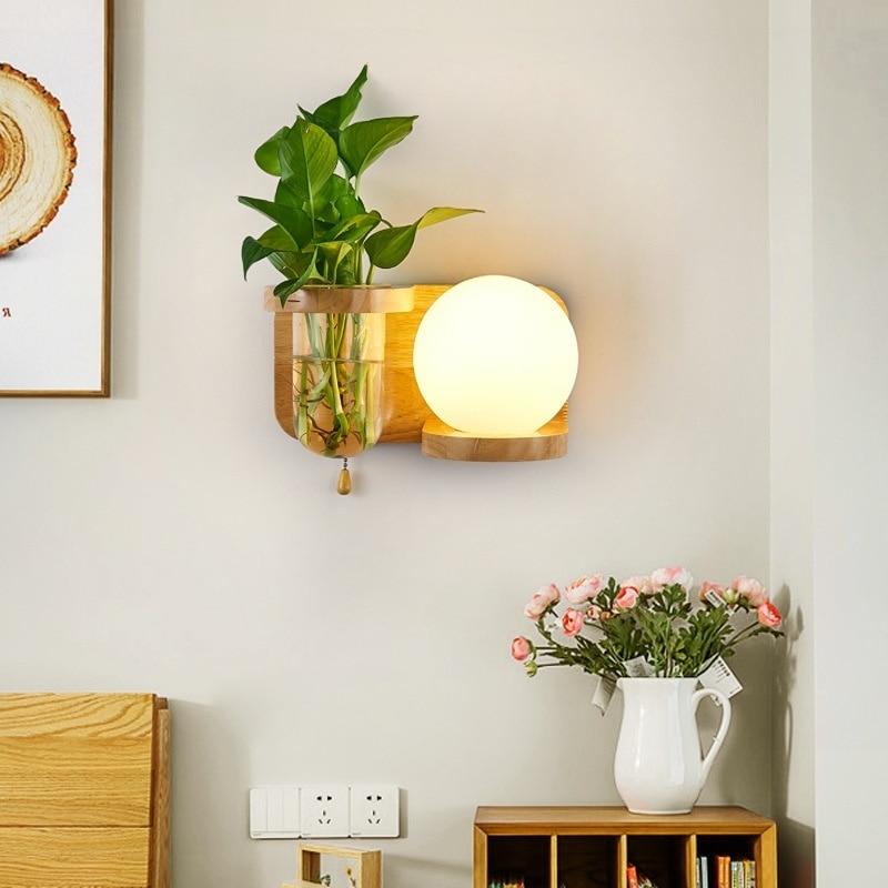 Lyla - LED Lamp, Plantenbak & Plankencombinatie