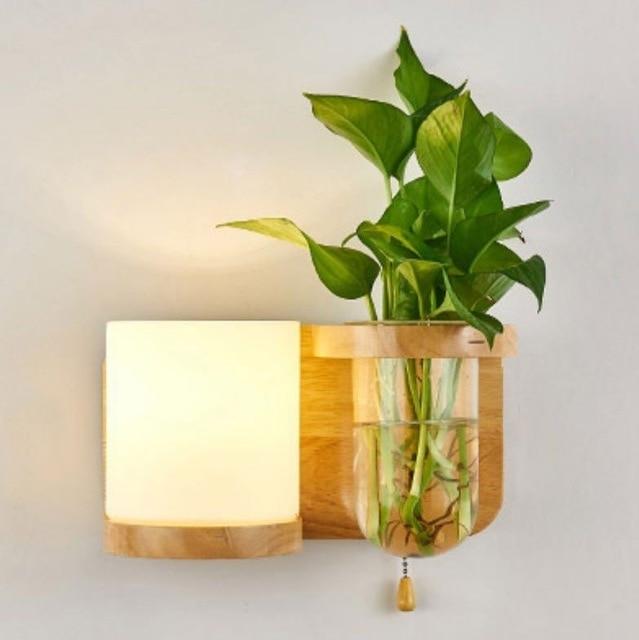 Lyla - LED Lamp, Plantenbak & Plankencombinatie
