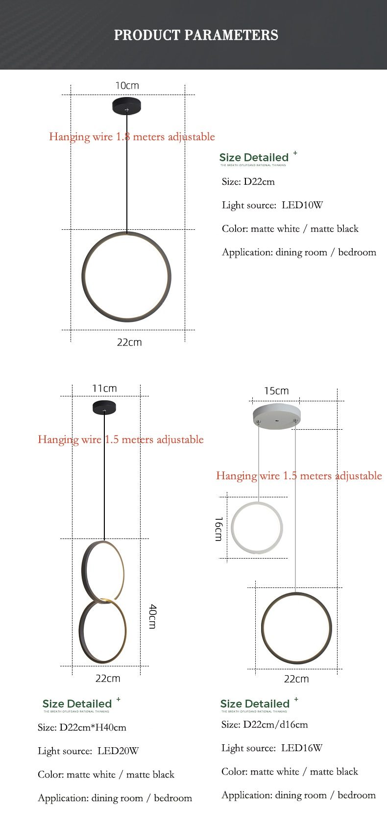 Kavita - Circulaire LED Hanglamp