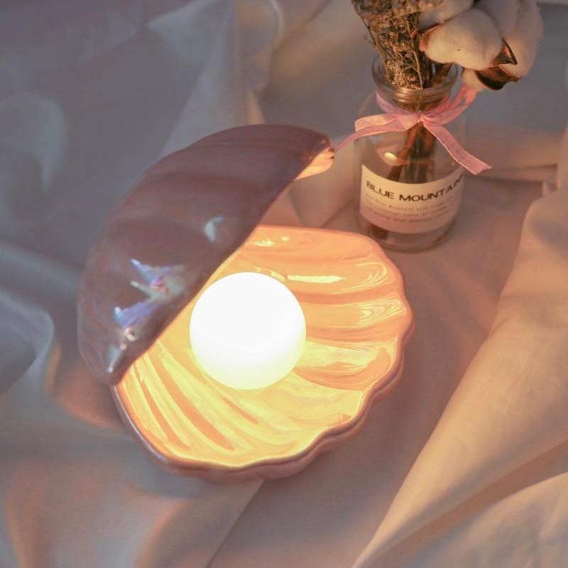 Sirenita - Parel & Schelp Bureaulamp