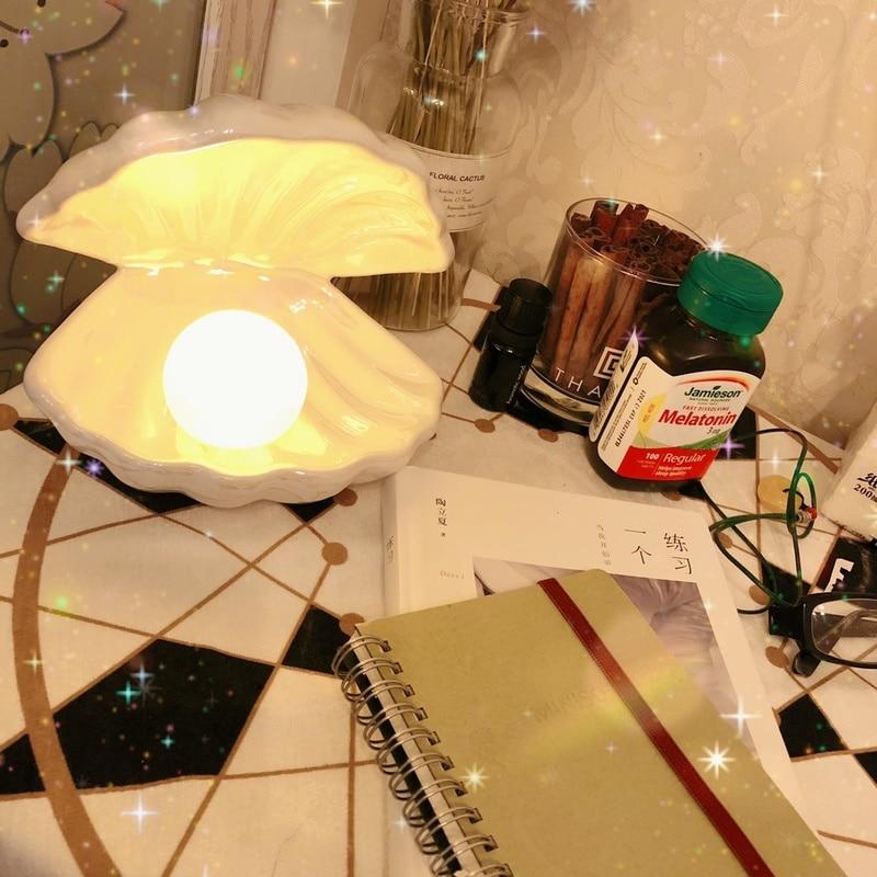 Sirenita - Parel & Schelp Bureaulamp