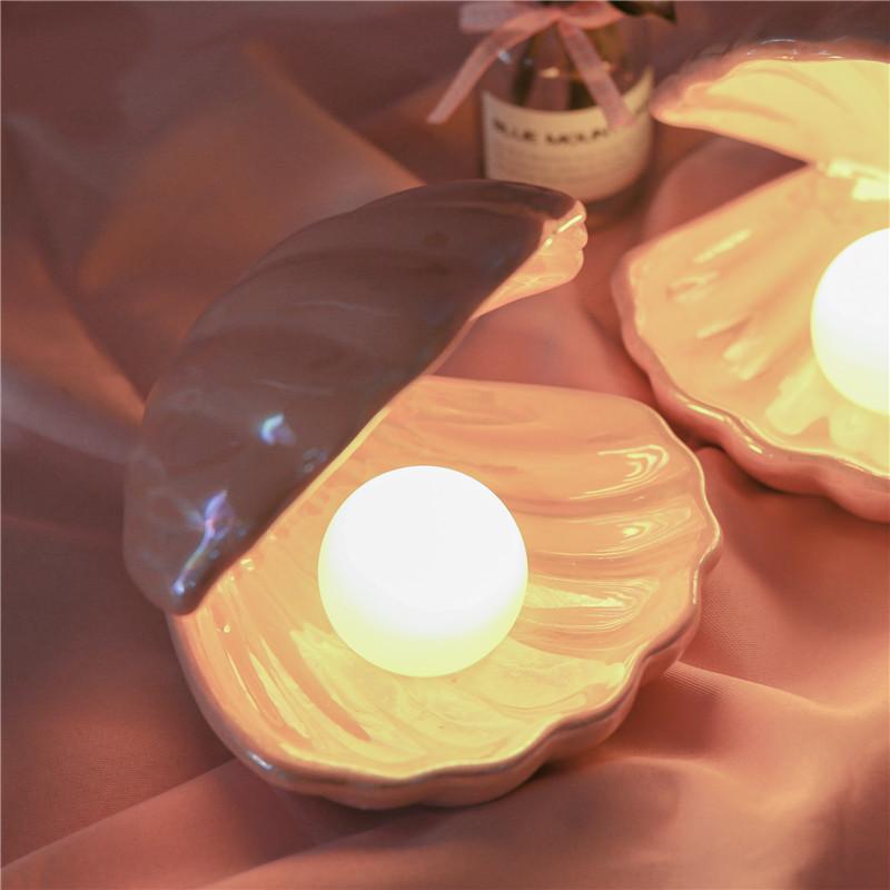 Sirenita - Parel & Schelp Bureaulamp