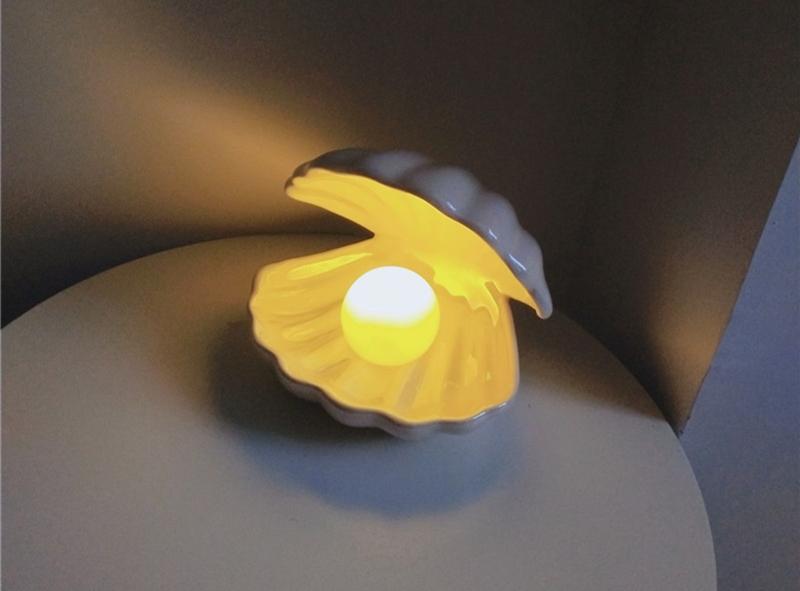 Sirenita - Parel & Schelp Bureaulamp
