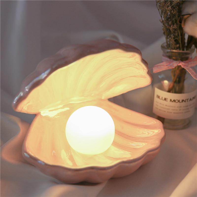 Sirenita - Parel & Schelp Bureaulamp