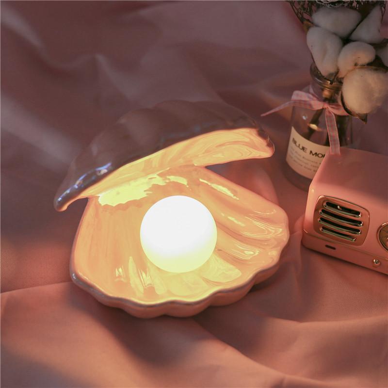Sirenita - Parel & Schelp Bureaulamp