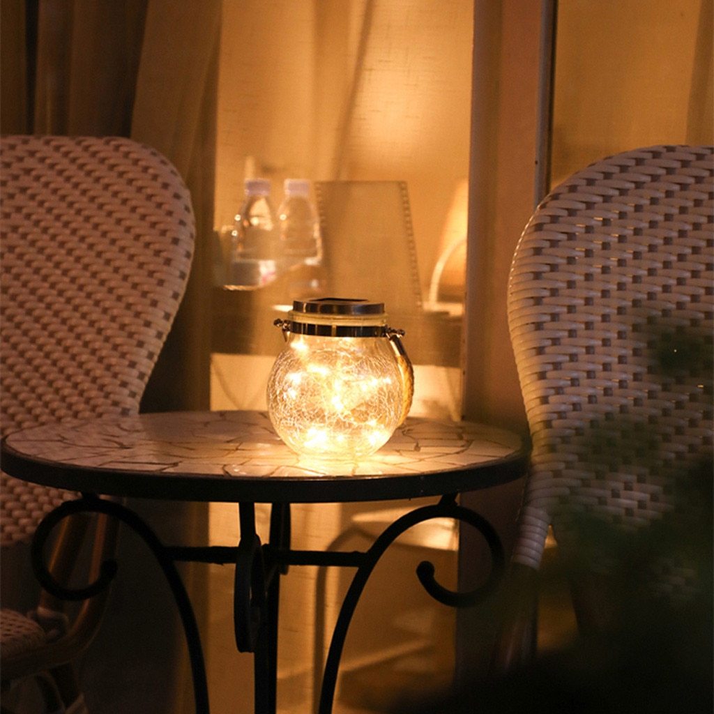 Moderne Ronde Glazen Pot Tuin Hanglamp