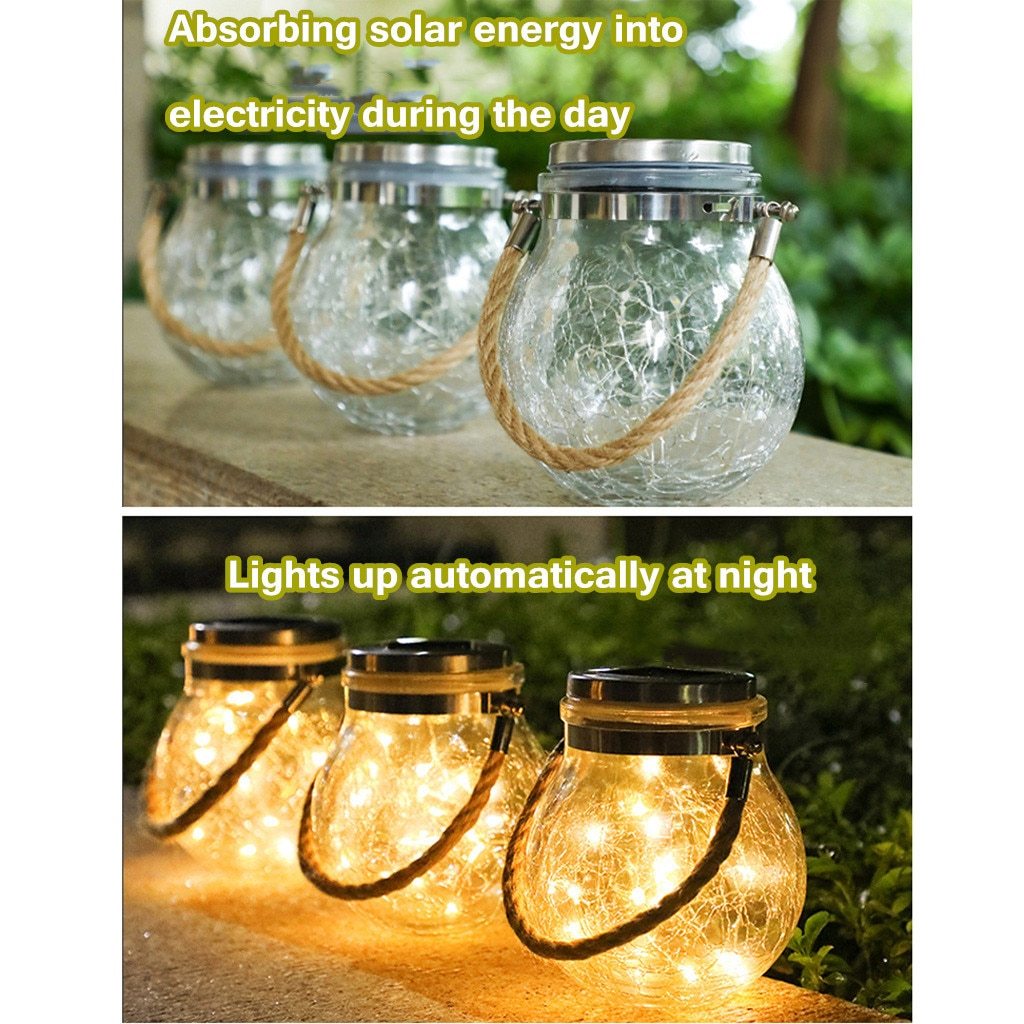 Moderne Ronde Glazen Pot Tuin Hanglamp