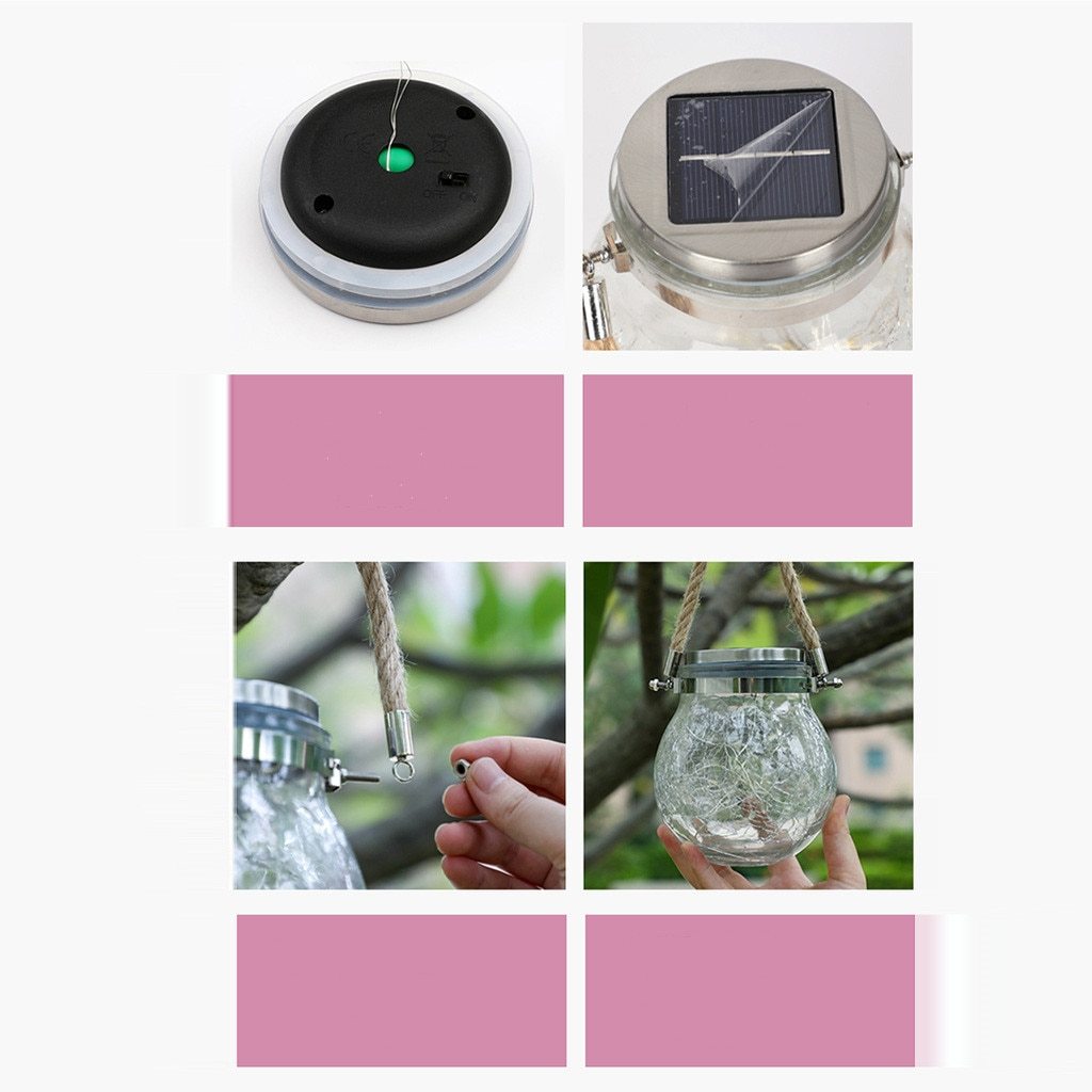 Moderne Ronde Glazen Pot Tuin Hanglamp
