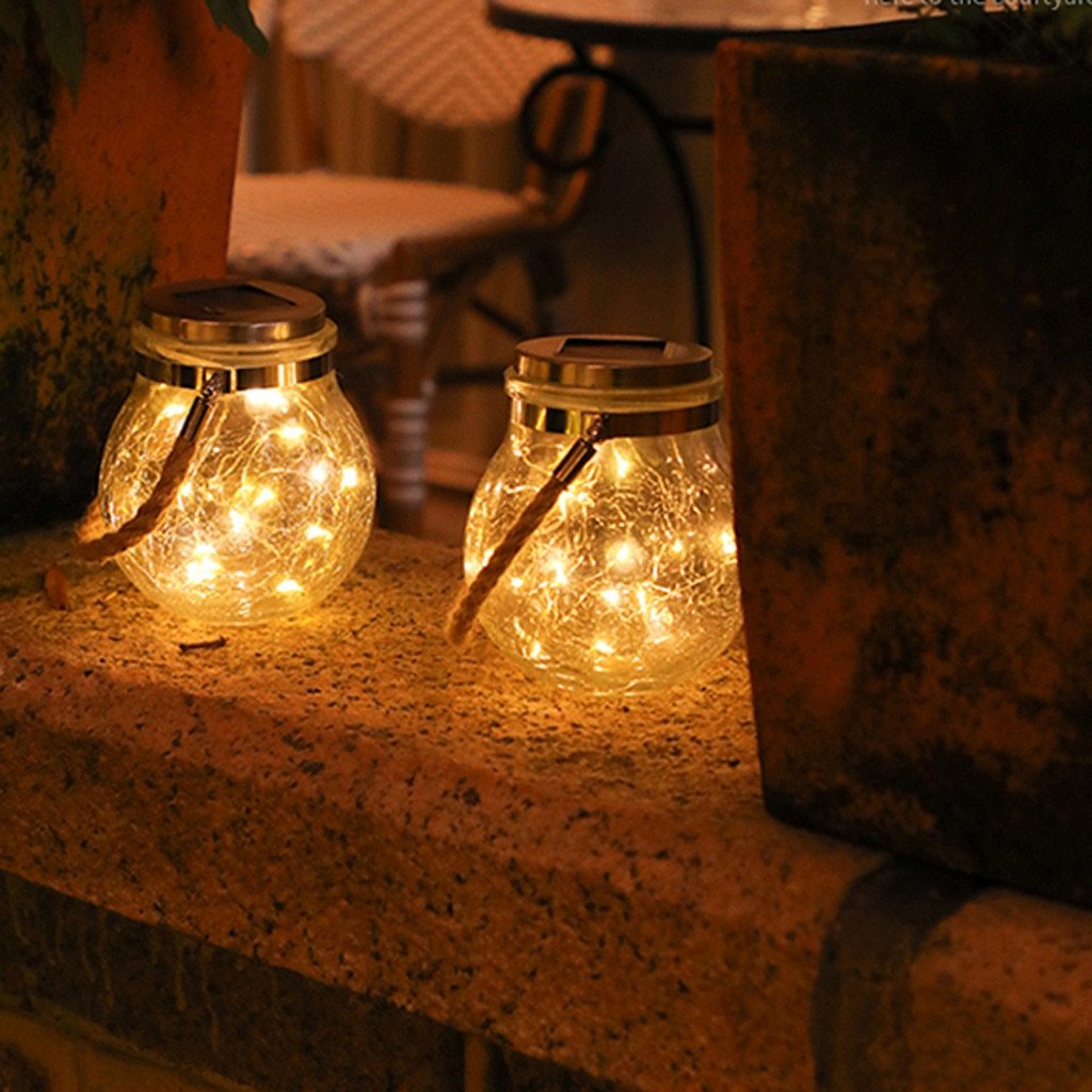 Moderne Ronde Glazen Pot Tuin Hanglamp