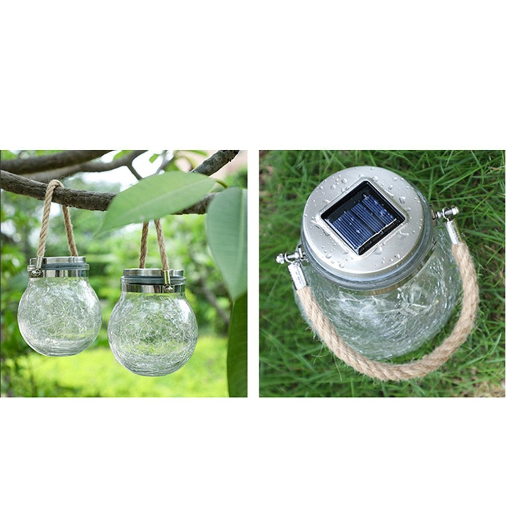 Moderne Ronde Glazen Pot Tuin Hanglamp
