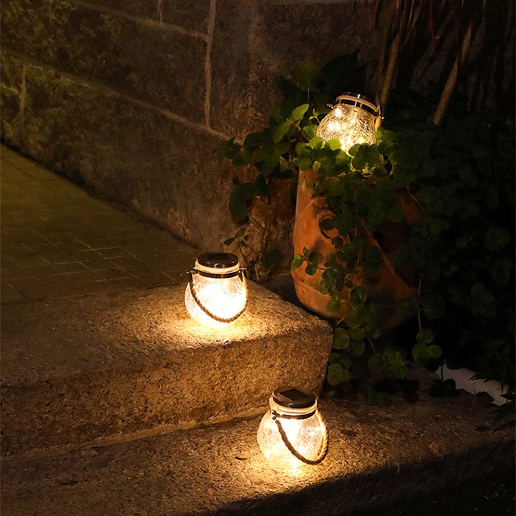 Moderne Ronde Glazen Pot Tuin Hanglamp