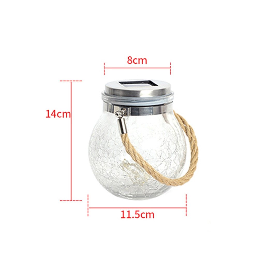 Moderne Ronde Glazen Pot Tuin Hanglamp