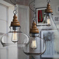 Thalia - Helder Glazen Vintage Antieke Hanglamp