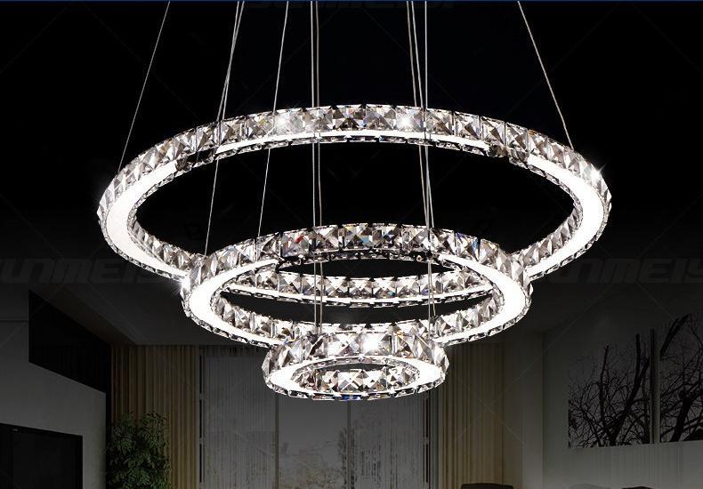 Ronde Kristallen LED Kroonluchter