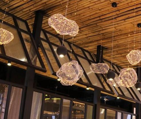 Amica - Moderne Art Deco Sterlicht Gestippelde Wolken Lampen