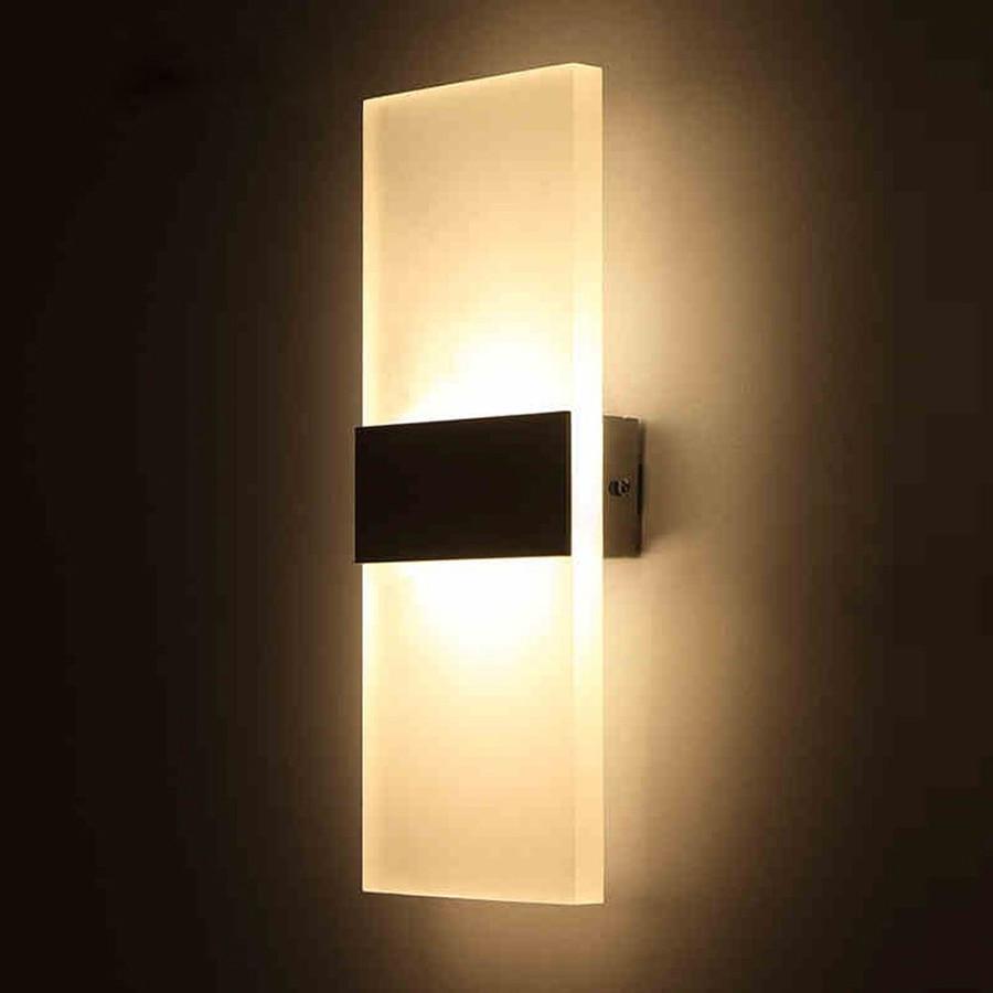 Moderne Strip Acryl LED Wandlamp