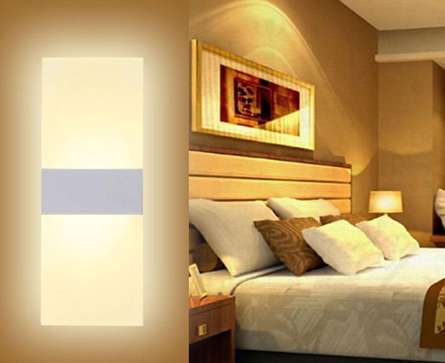 Moderne Strip Acryl LED Wandlamp