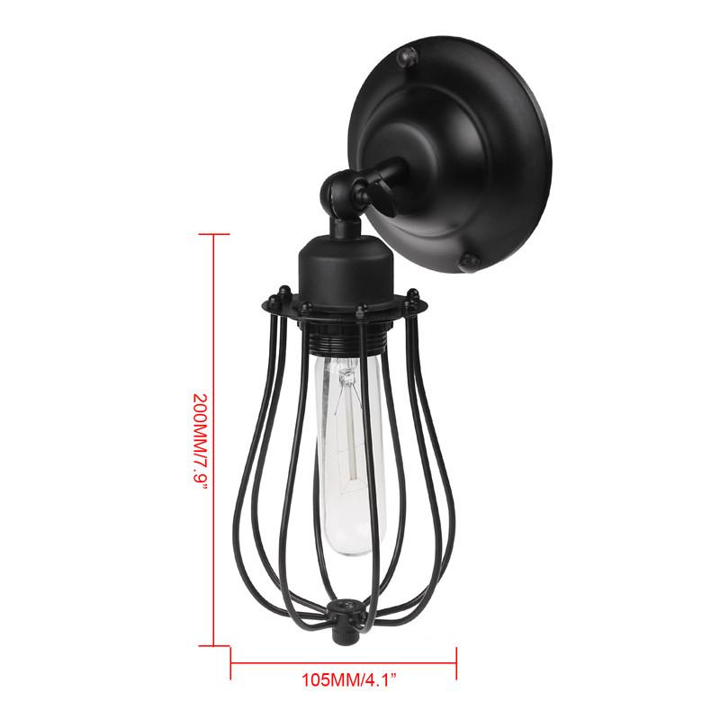 Industriële druppelkooi wandlamp