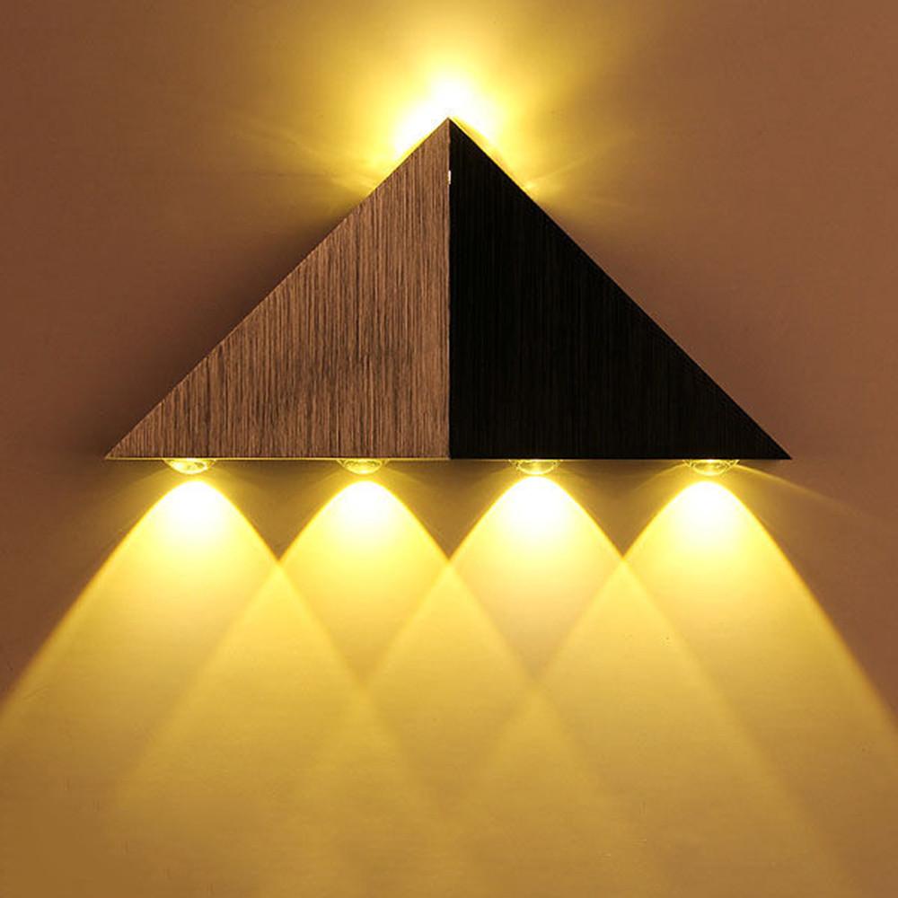 Moderne LED Driehoek Wandlamp