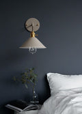 Linus - Vintage Geplateerde Wandlamp